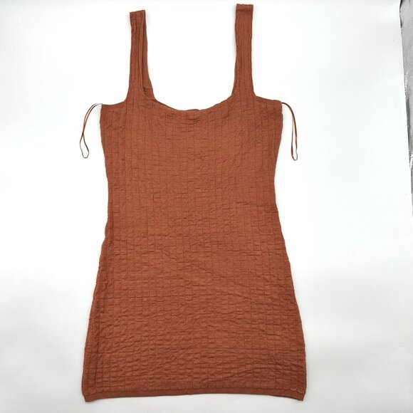 Free People Beach Short N Sweet Size Large Ambered Coral Sweater Minidress NWOT - Picture 8 of 13